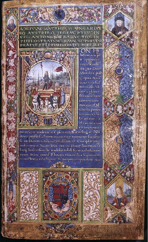 ATTAVANTE DEGLI ATTAVANTI Codex Heroica by Philostratus  ffvf Spain oil painting art